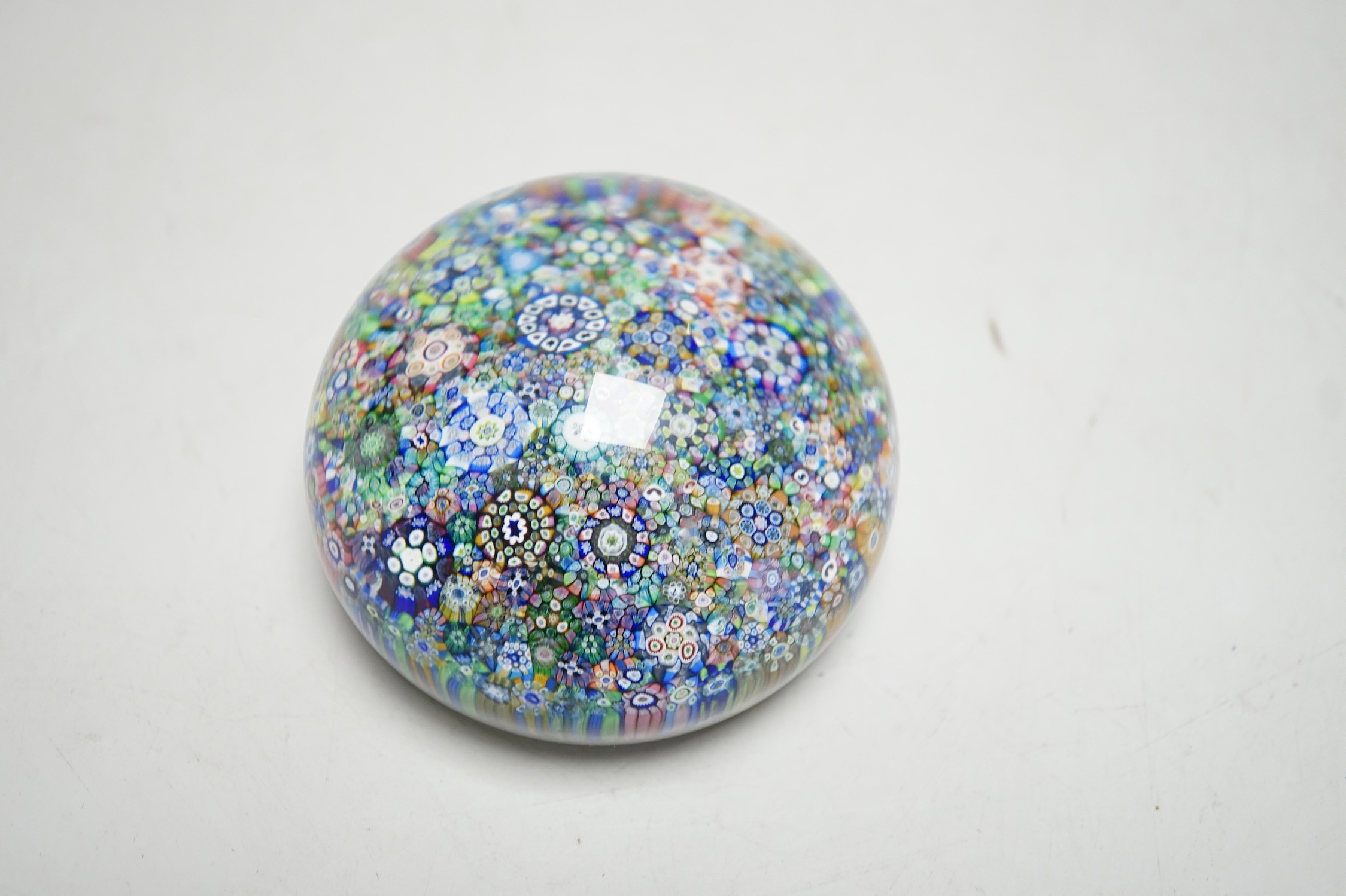 A 1986 Perthshire millefiori glass paperweight